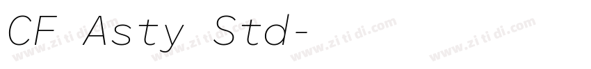 CF Asty Std字体转换 CF Asty Std字体转换